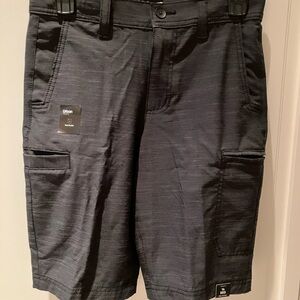 Urban Outfitters Black Cargo Shorts with Relaxed Fit